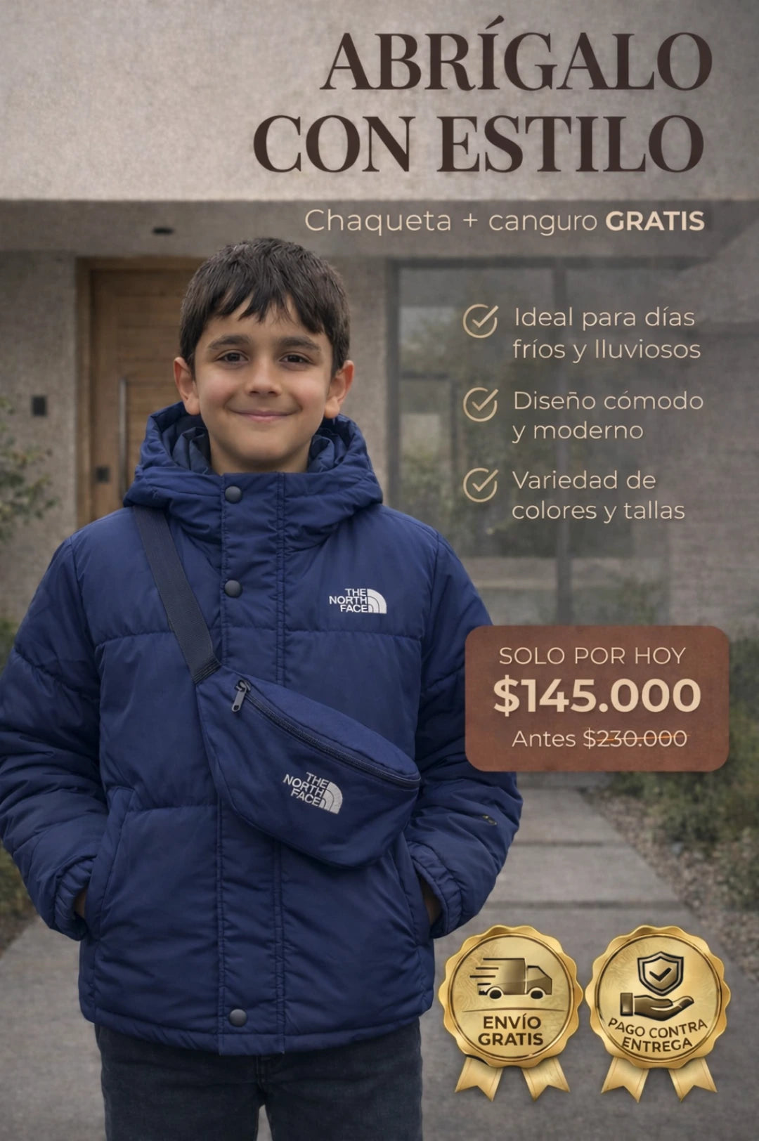 Chaqueta de Niño + CANGURO GRATIS
