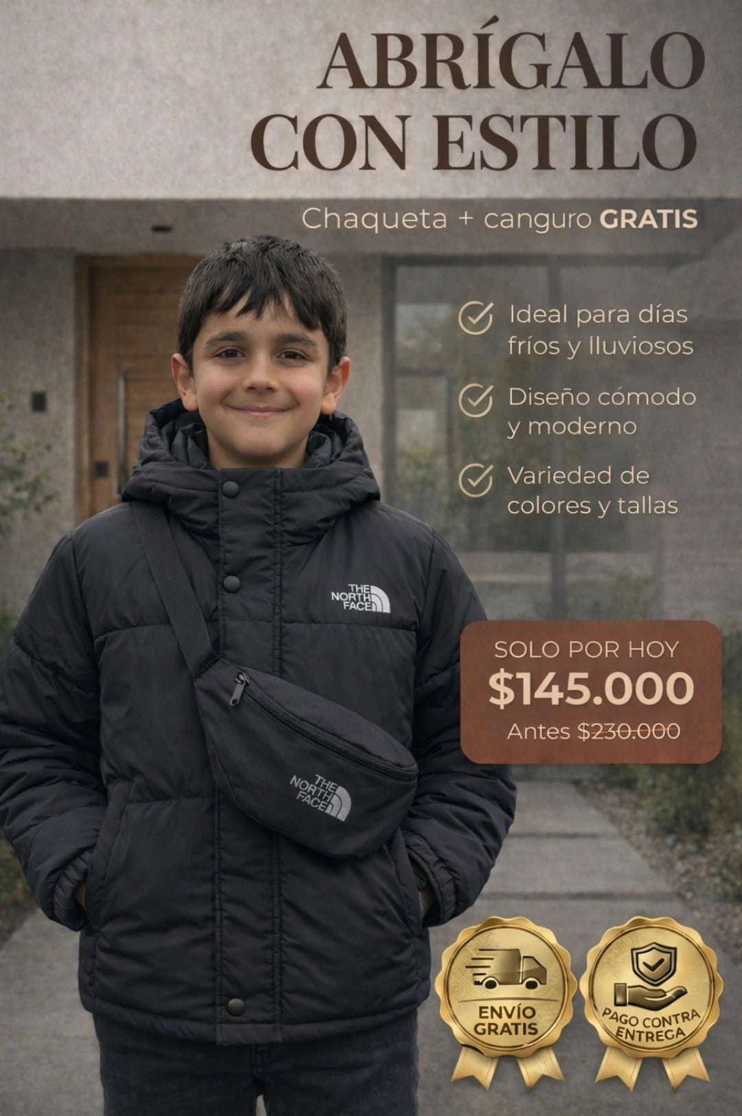 Chaqueta de Niño + CANGURO GRATIS