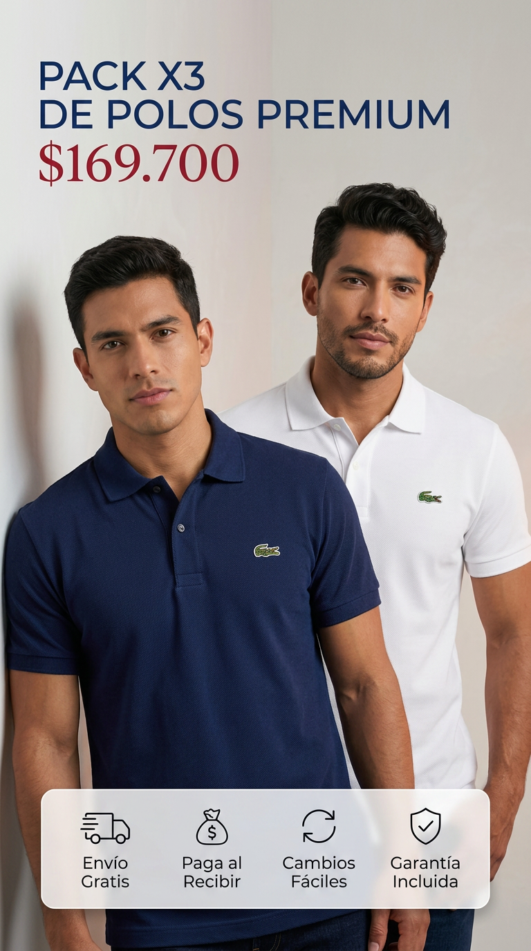 Lacoste Polo x3